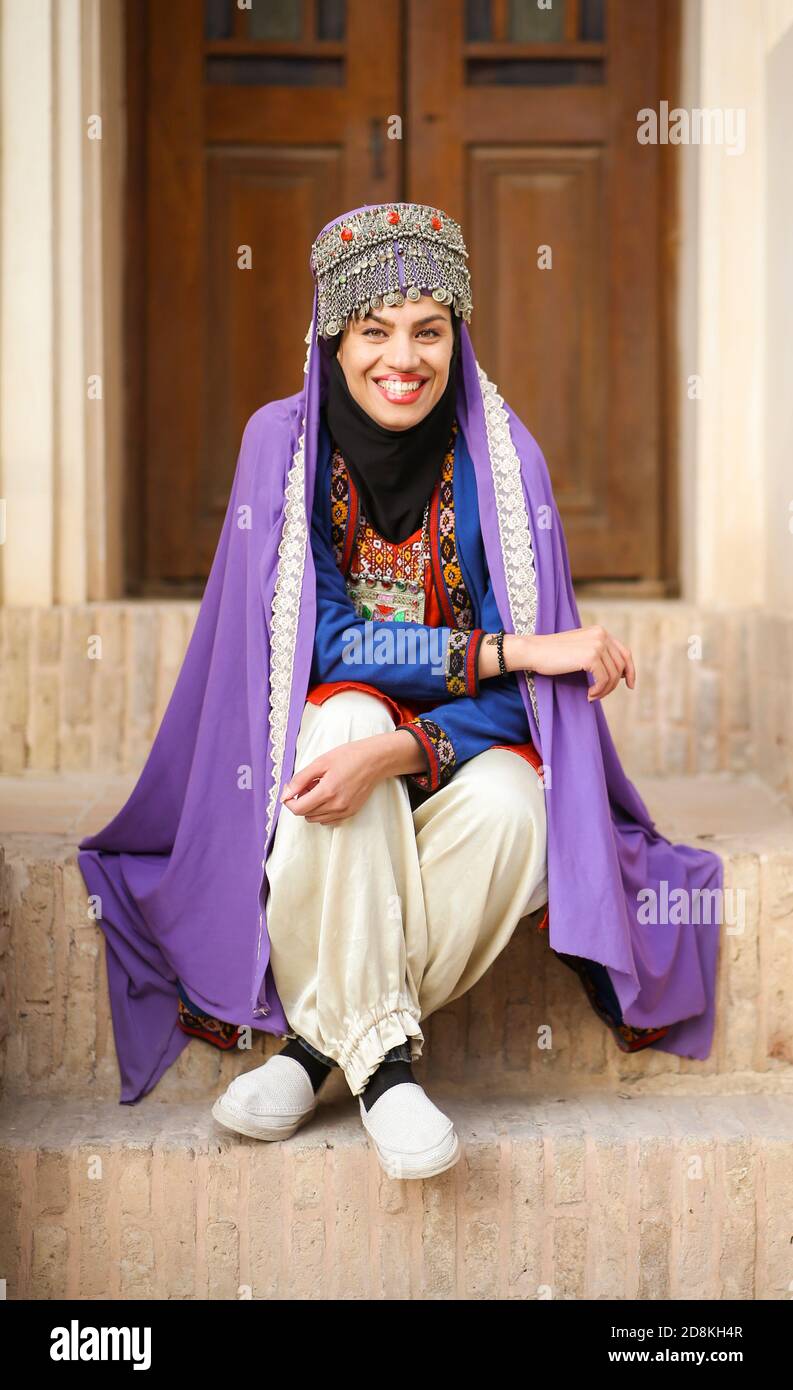 young beautiful Iranian lady in traditional clothing Stock Photo - Alamy