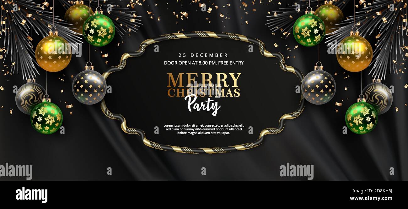 Christmas and New Year banner Stock Vector Image & Art - Alamy