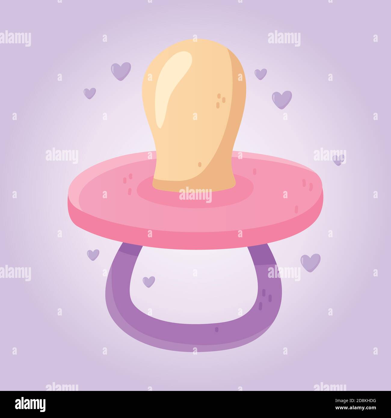 Baby Shower Pacifier And Hearts Gradient Background Vector Illustration Stock Vector Image Baby Shower Pacifier And Hearts Gradient Background Vector Illustration Stock Vector Image