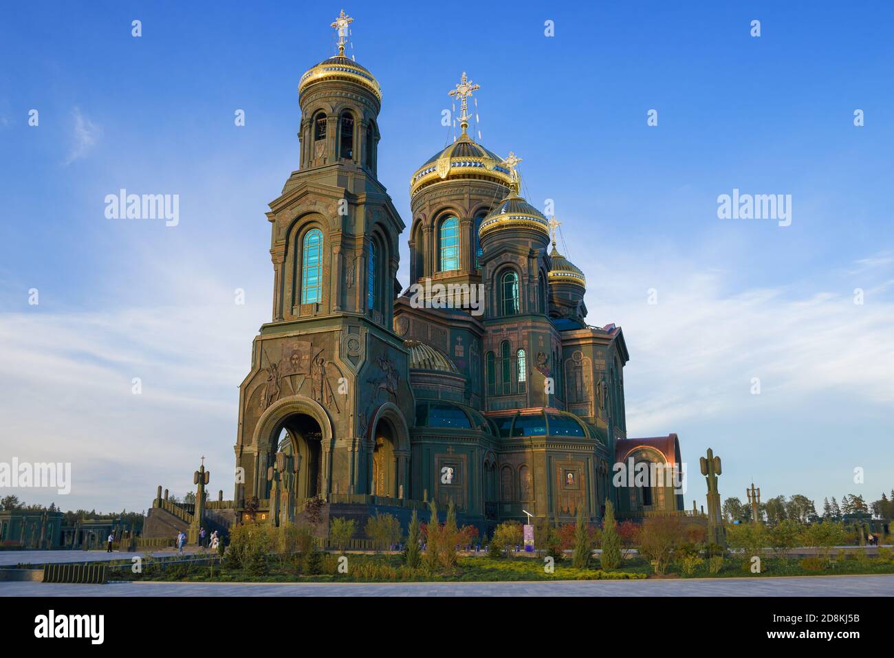 MOSCOW REGION, RUSSIA - AUGUST 25, 2020: The main temple of the Armed Forces of the Russian Federation on a August evening. Park Patriot Stock Photo