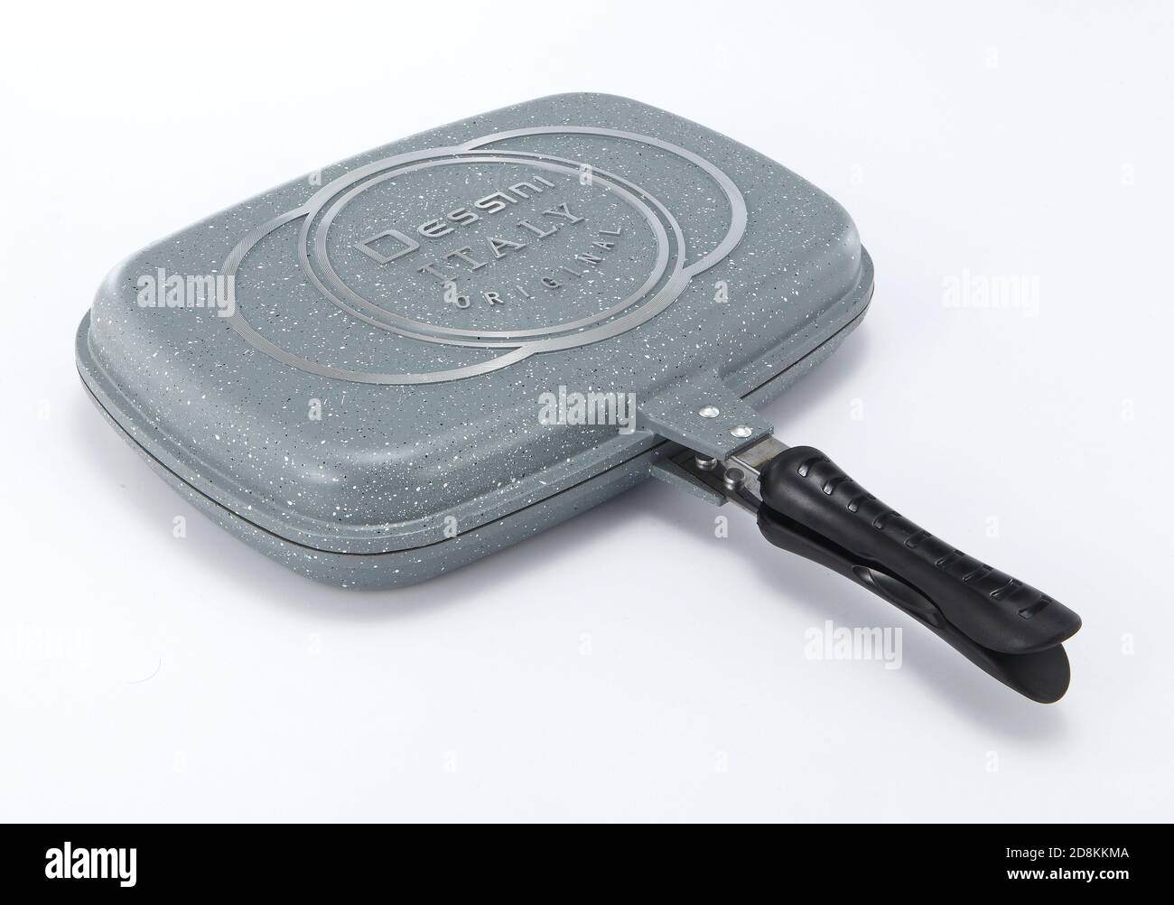 nonstick multi usage double grill pan Stock Photo Alamy