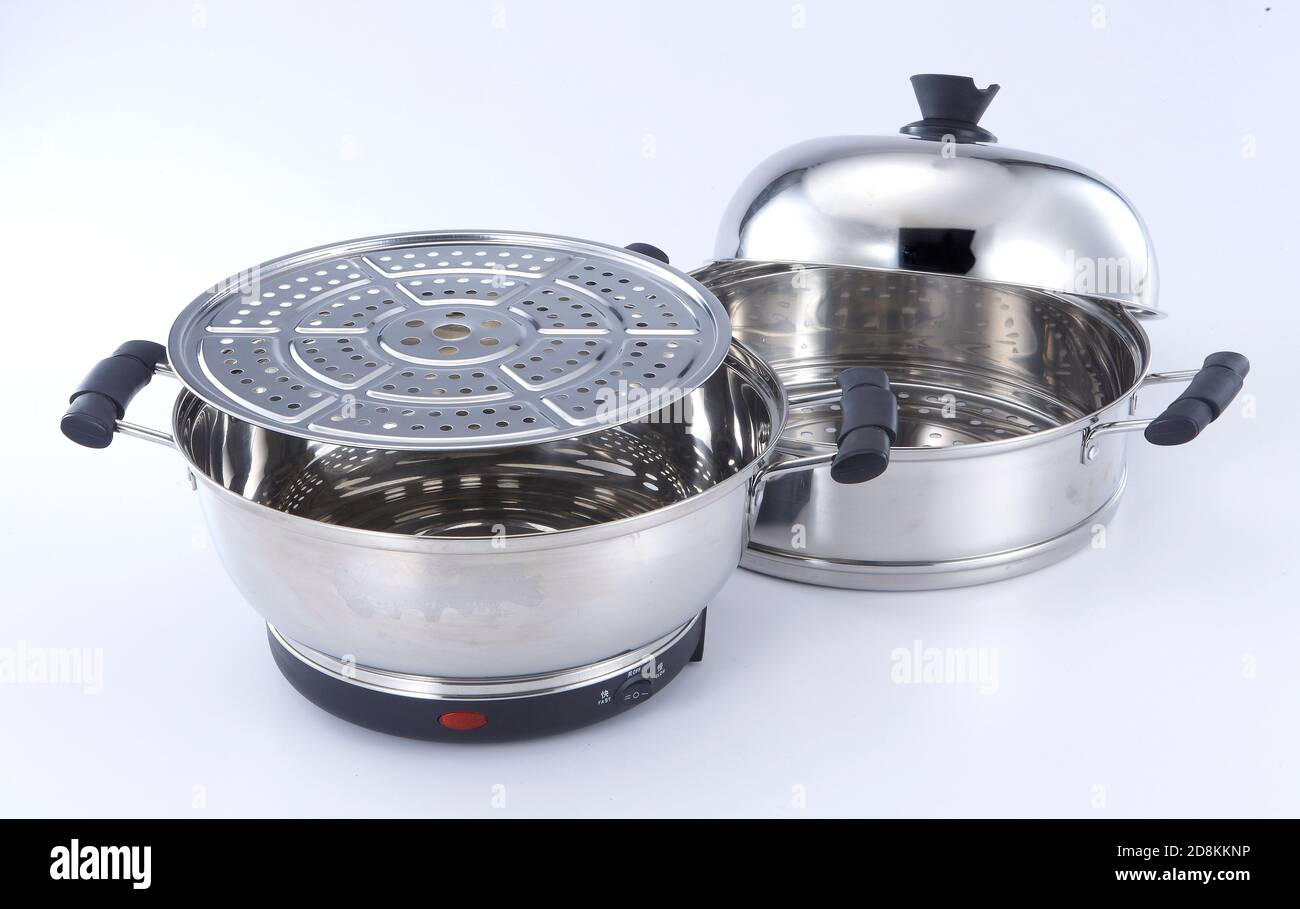 food steamer or steam cooker Stock Photo Alamy