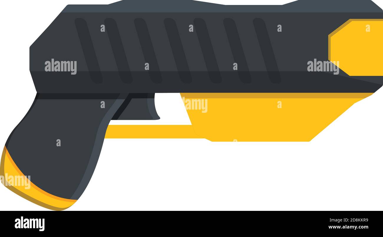 Taser attack icon. Cartoon of taser attack vector icon for web design