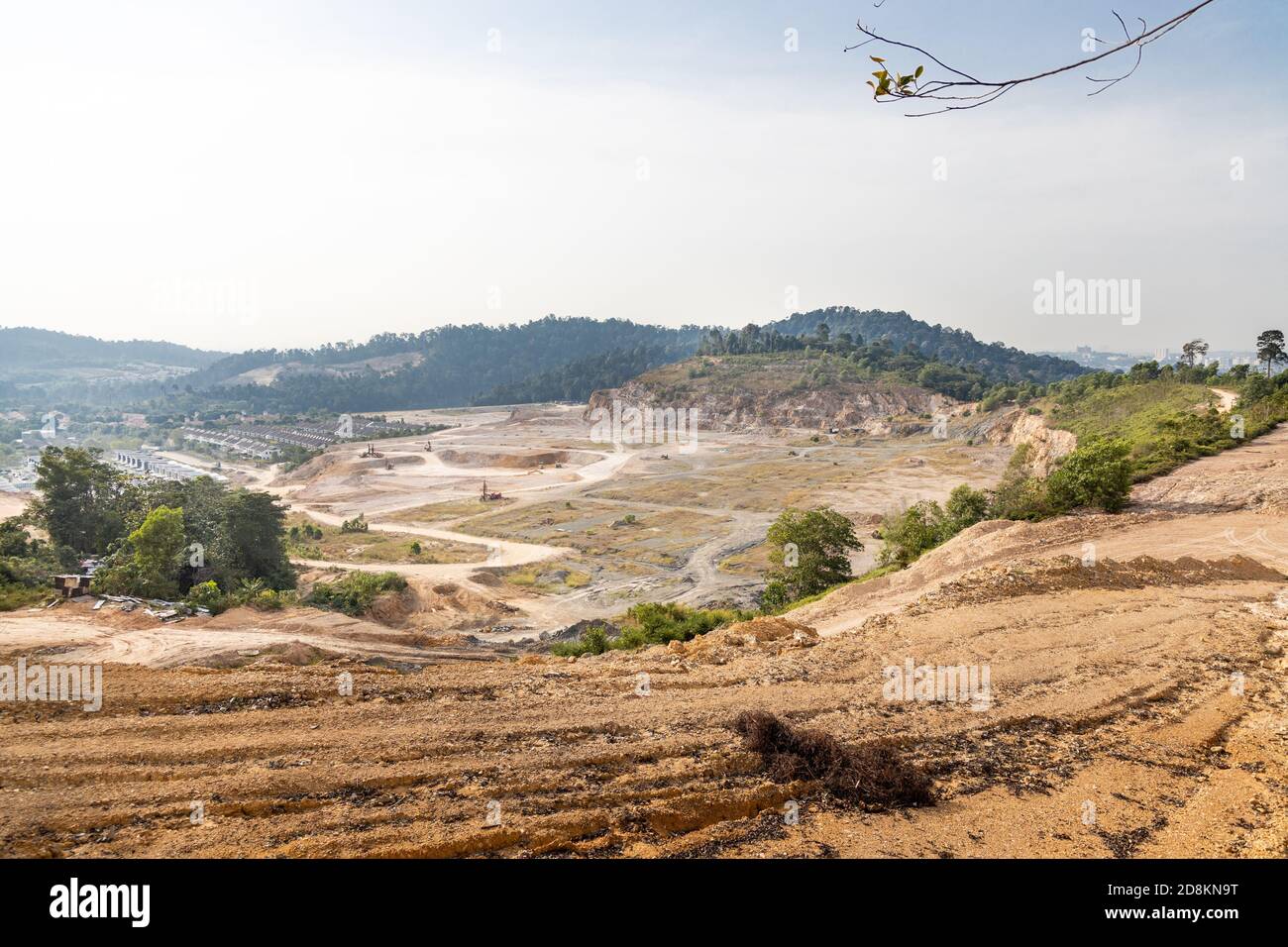 Hills and woods being cut for development in Malaysia Stock Photo Alamy