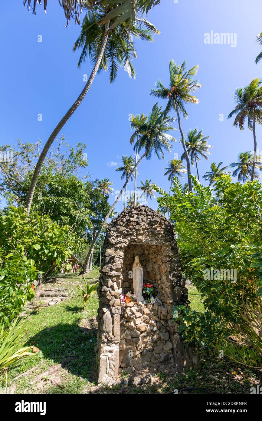 Soufriere, Saint Lucia, West Indies - Morne Courbaril botanical garden Stock Photo