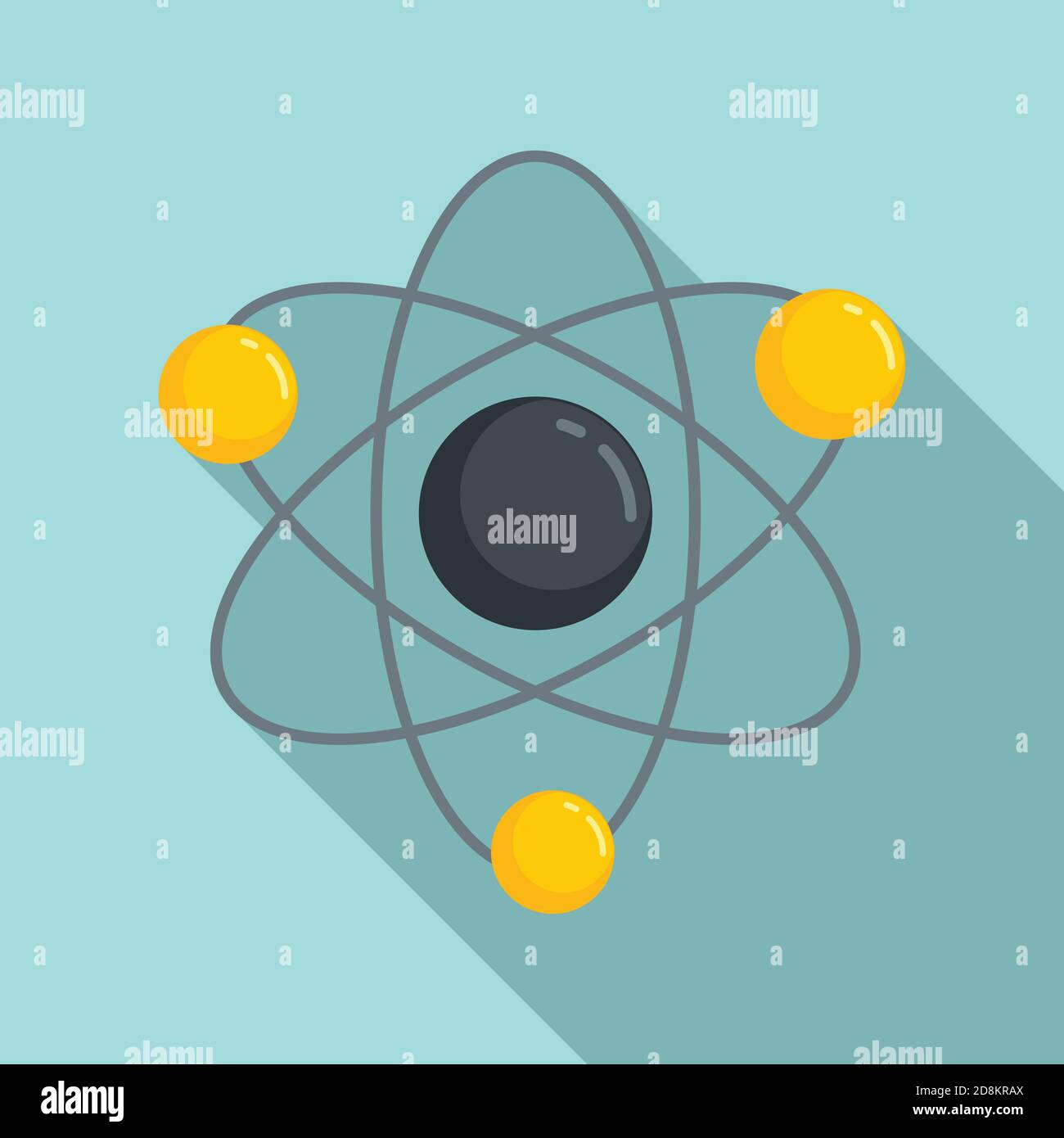 Science gravity icon, flat style Stock Vector