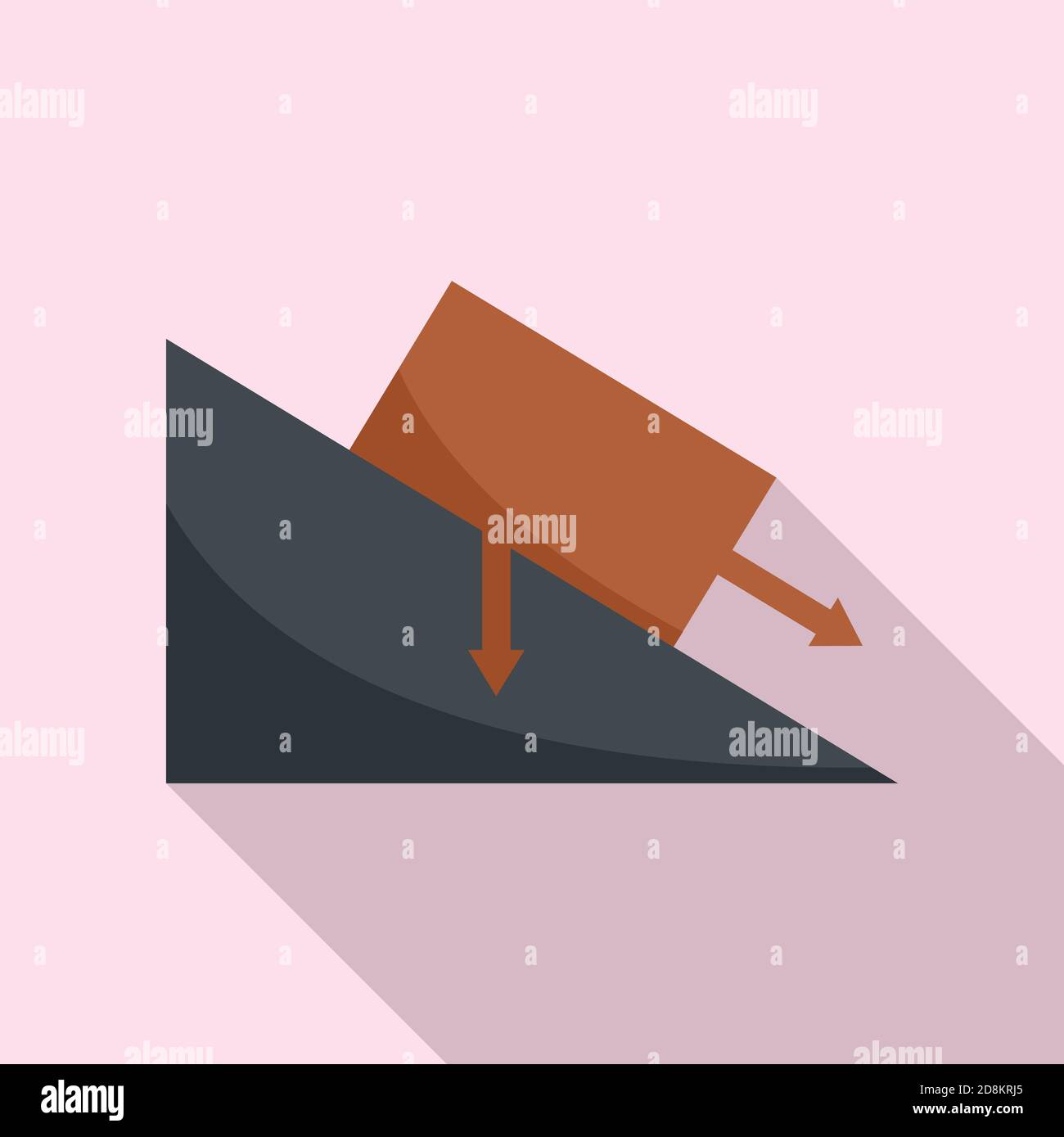 Science angle object gravity icon, flat style Stock Vector Image & Art ...