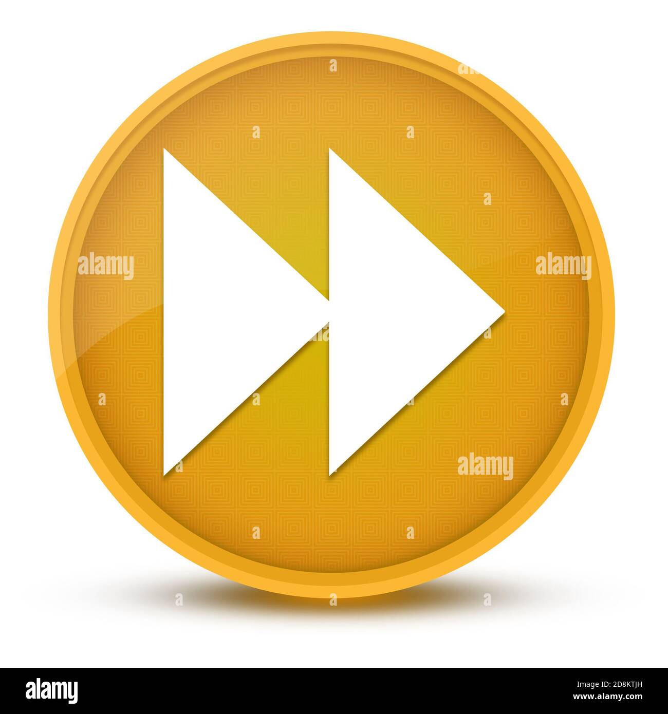 Music Luxurious Glossy Yellow Round Button Abstract Stock