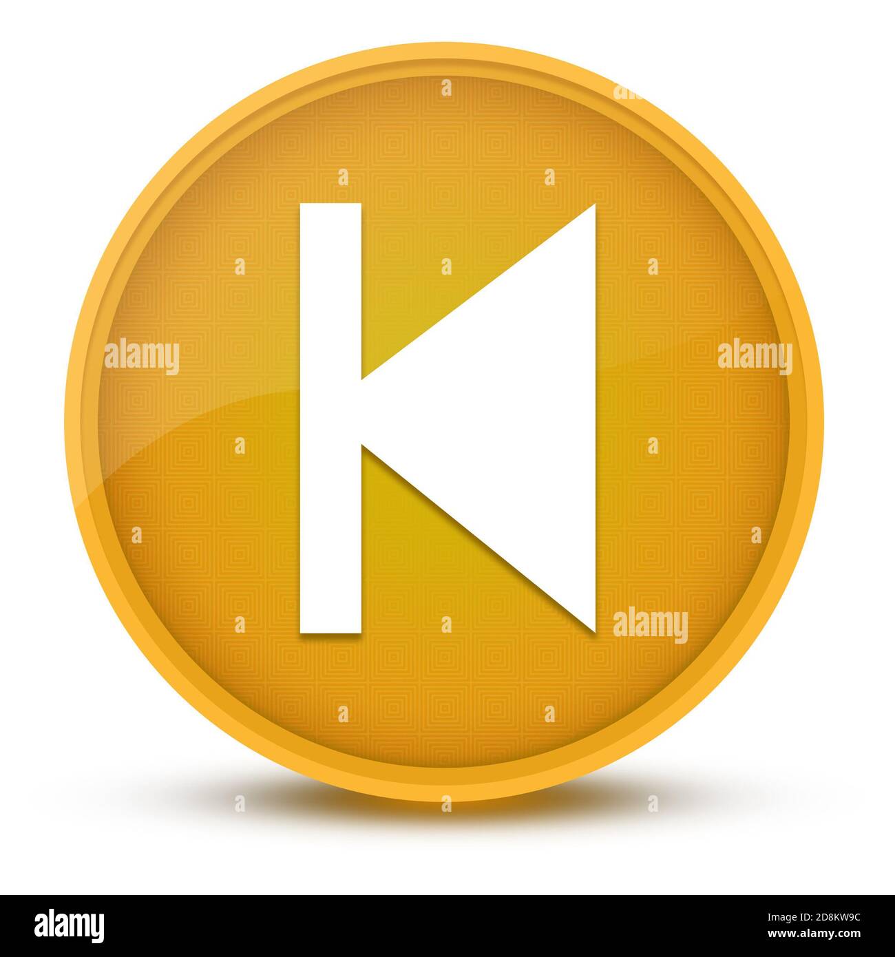 Previous track luxurious glossy yellow round button abstract ...