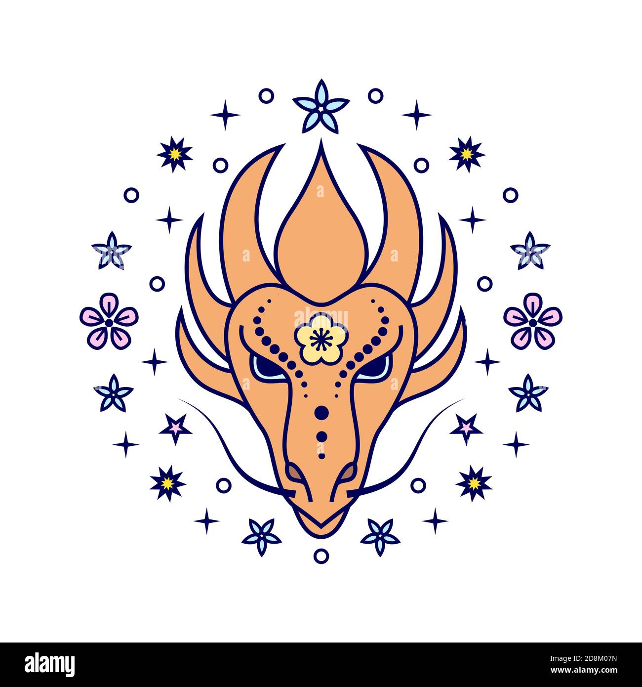 dragon-chinese-zodiac-sign-stock-vector-image-art-alamy