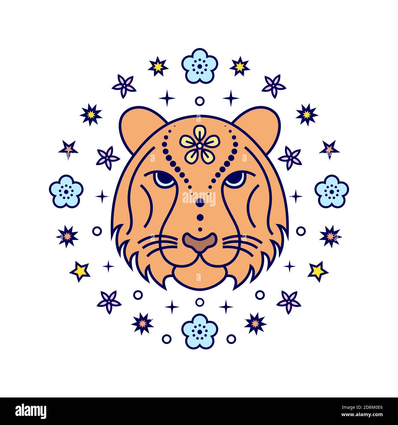 Tiger Chinese zodiac sign Stock Vector Image & Art Alamy