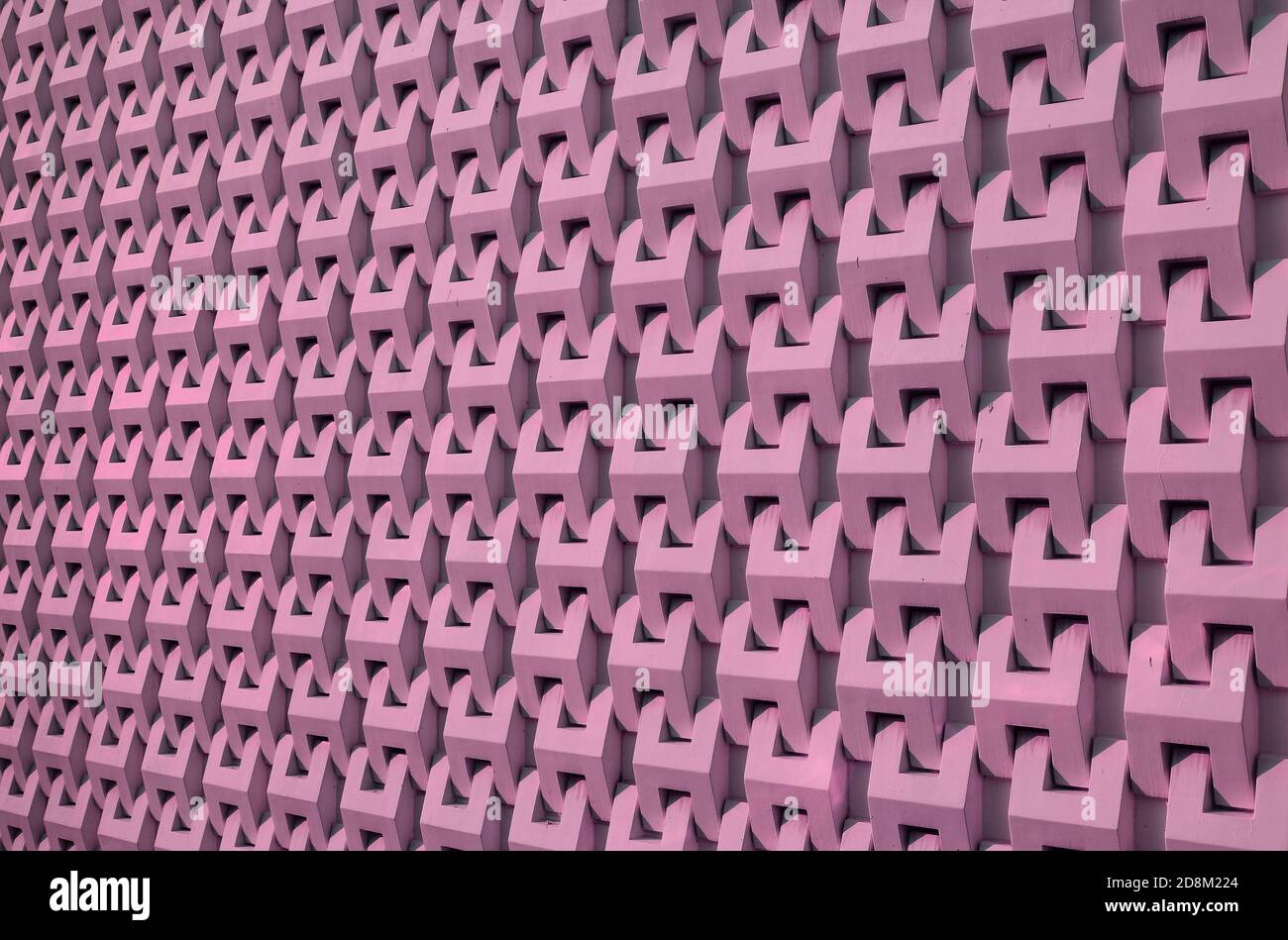 Mauve color 3D pattern wall surface in perspective for background and ...