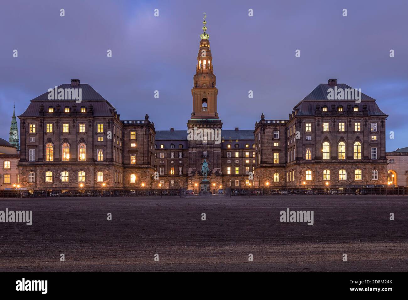 Christiansborg Palace in Copenhagen, house of the Danish Parliament Stock Photo