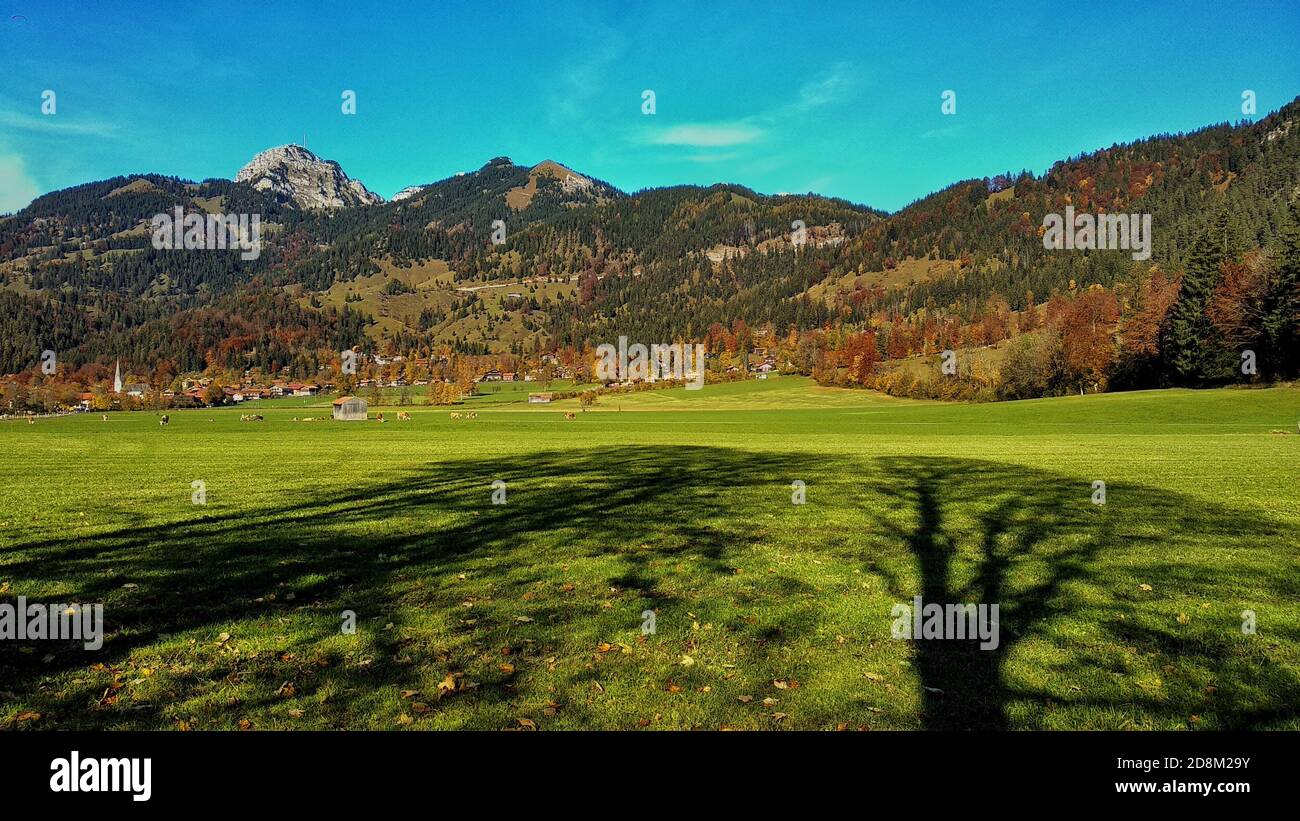 Autumn season in the southern region of Germany Stock Photo