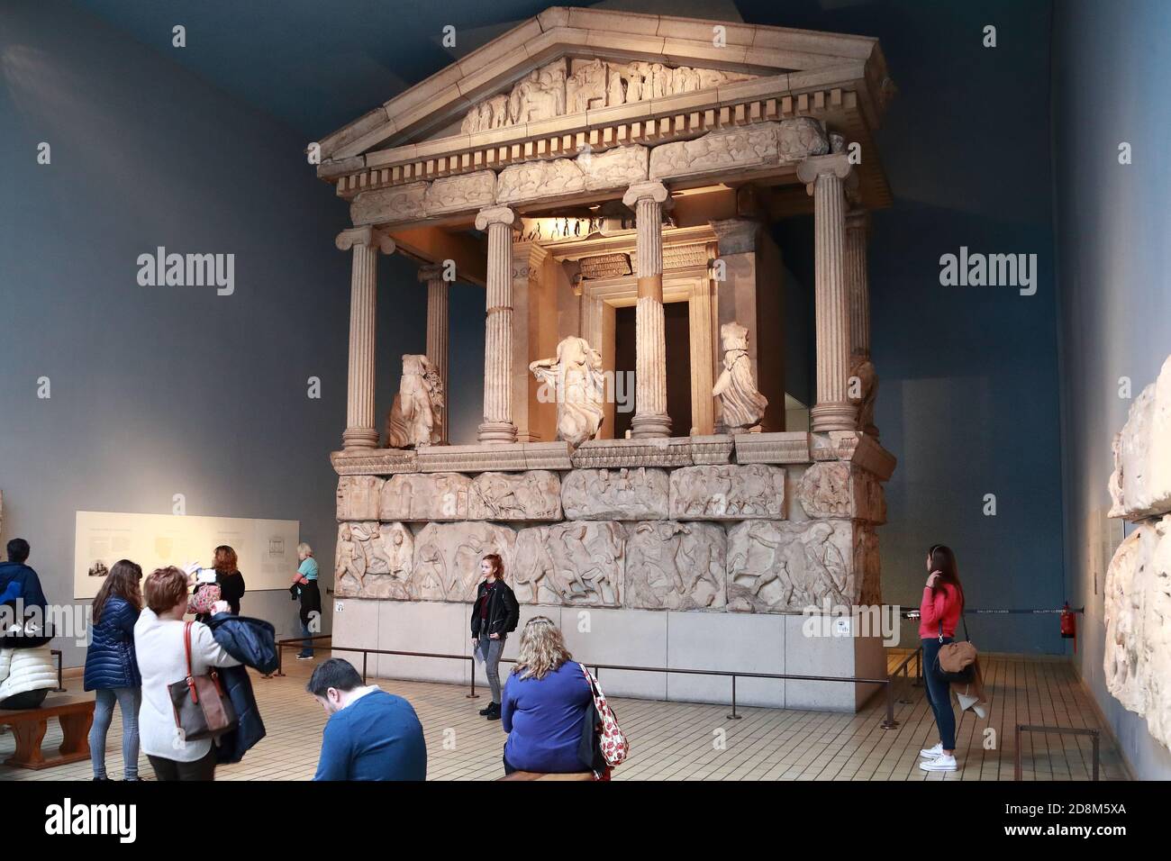 Nereid monument at the British Museum, London, UK Stock Photo