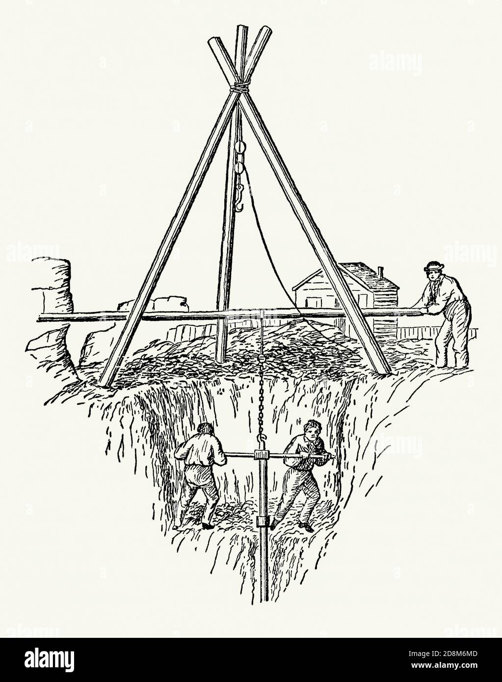 Hole in ground below, hand hires stock photography and images Alamy