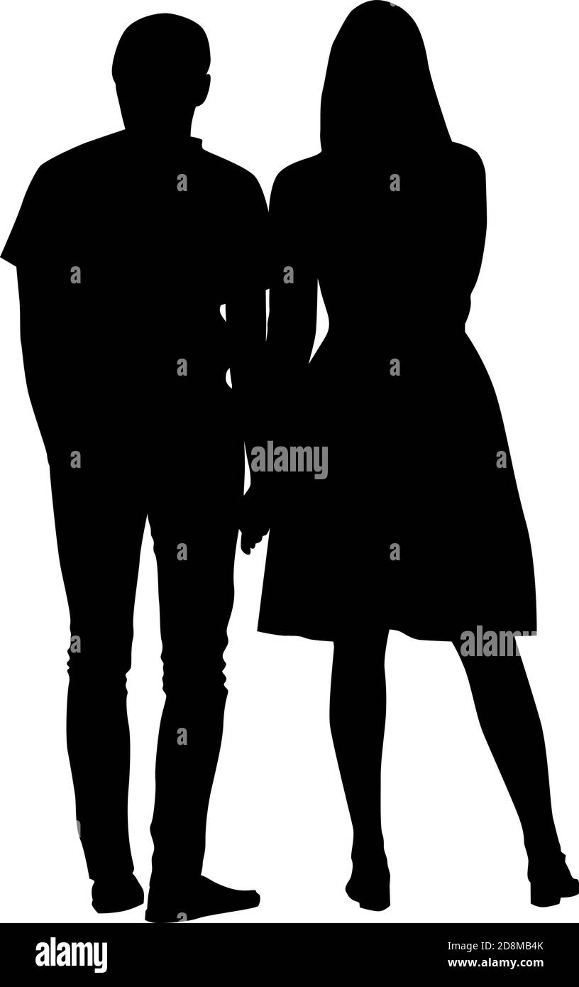 Female figure and man silhouette hi-res stock photography and images ...