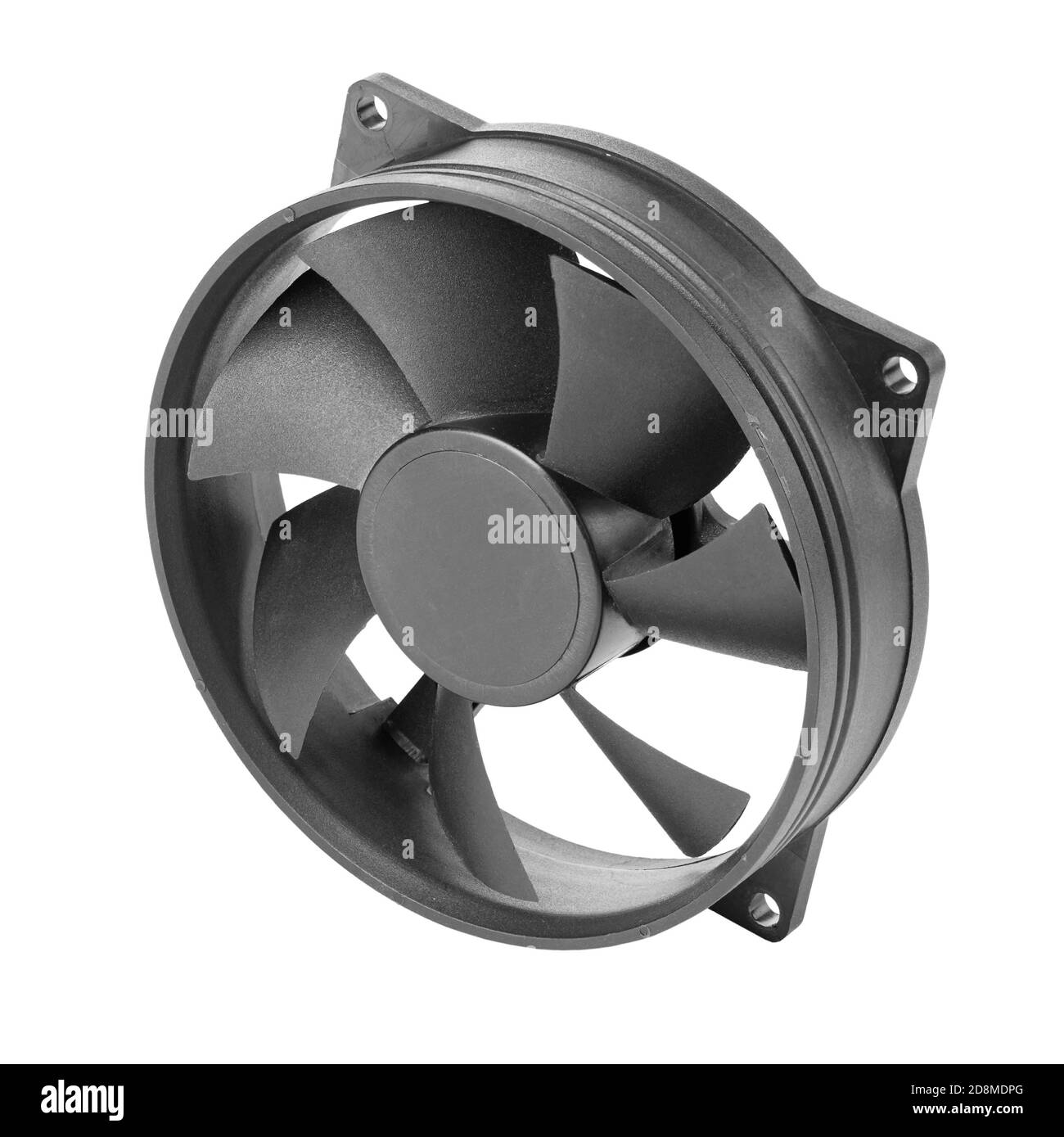 Computer fan isolated on white background with clipping path. Cooling