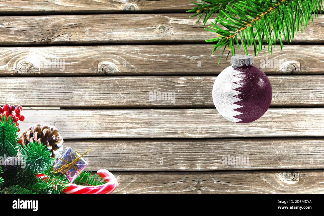 Concept of New Year and Christmas, on a wooden background, Christmas