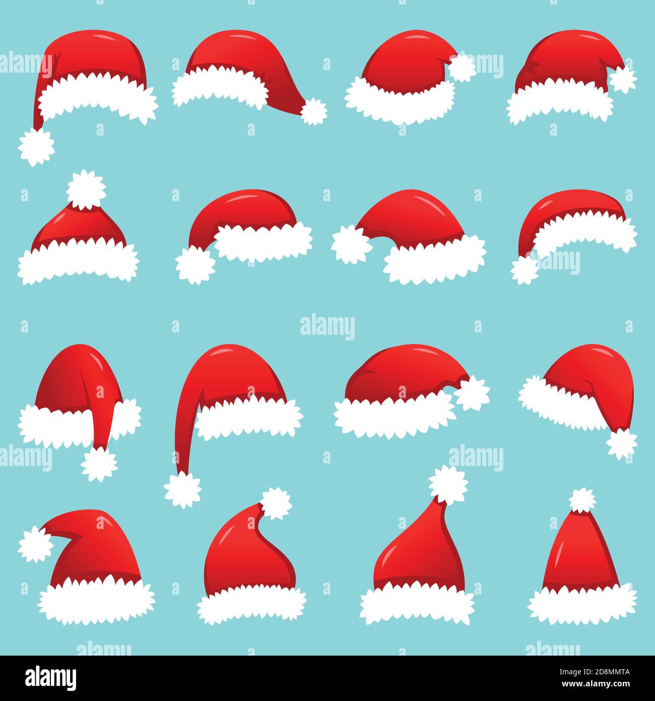 Secret Santa invitation background template with Cartoon Santa Claus and  copy space. EPS 10 vector illustration. Stock Vector