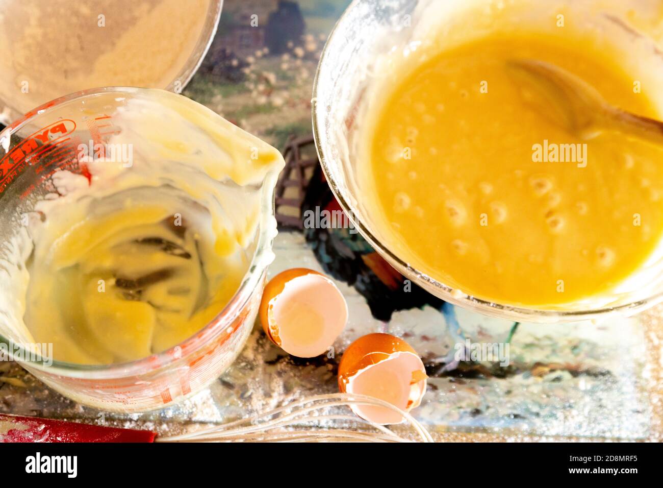 Home baking in lock down Stock Photo