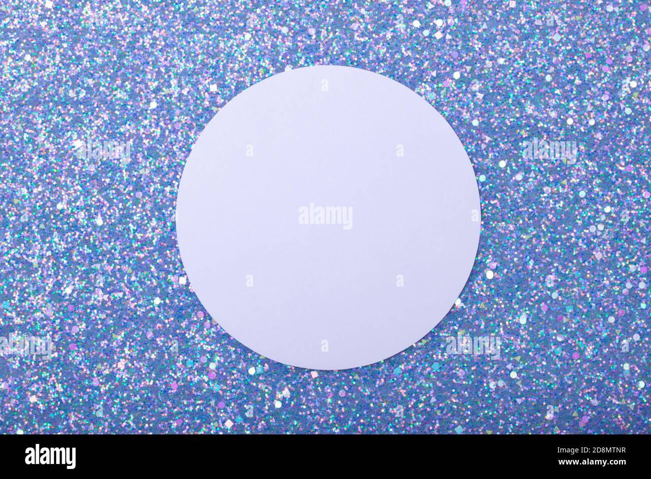 Holographic bright white glitter real texture background with rectangular sequins. Stock Photo
