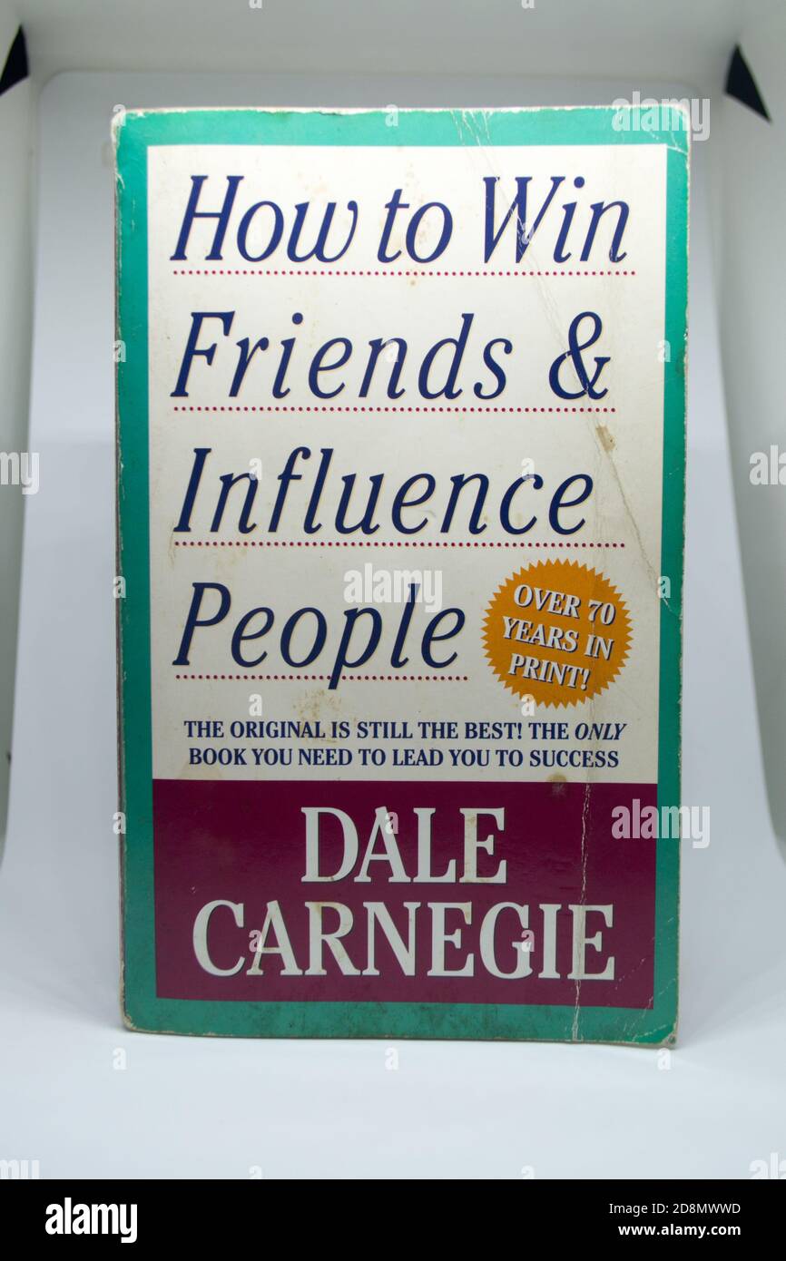 How to win friends and influence people is One of Dale Carnegie's best selling book which is over 80 years in print and sold a million copies Stock Photo