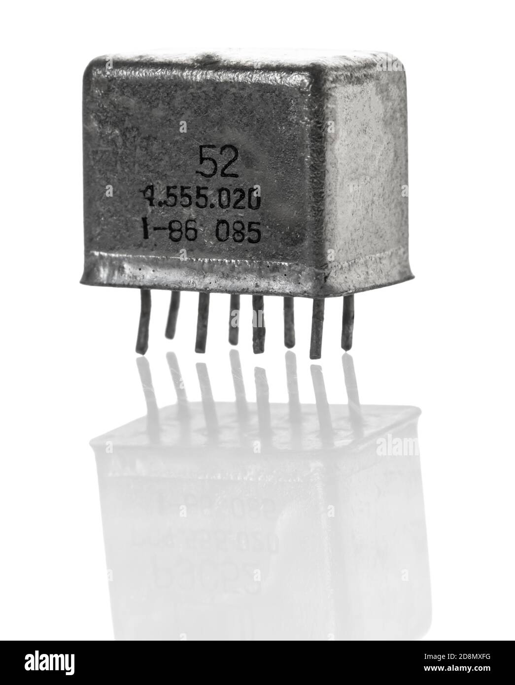 radio relay component closeup on white isolated background Stock Photo Alamy