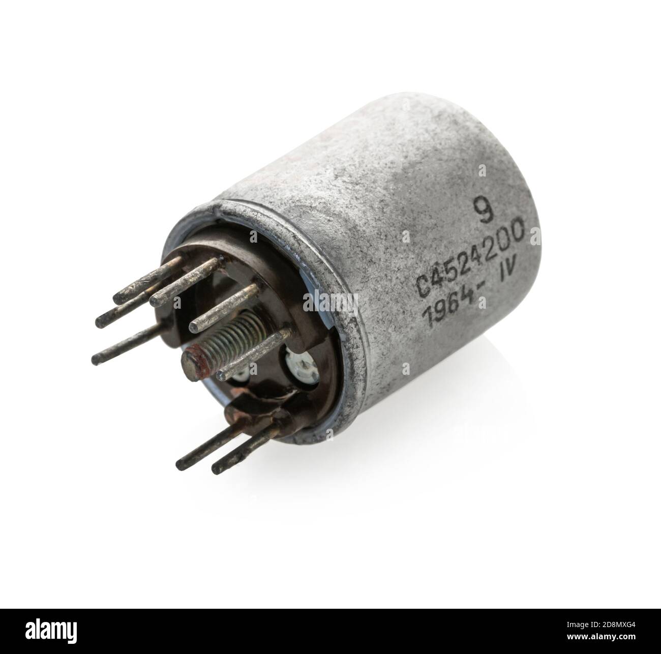 radio relay component closeup on white isolated background Stock Photo Alamy