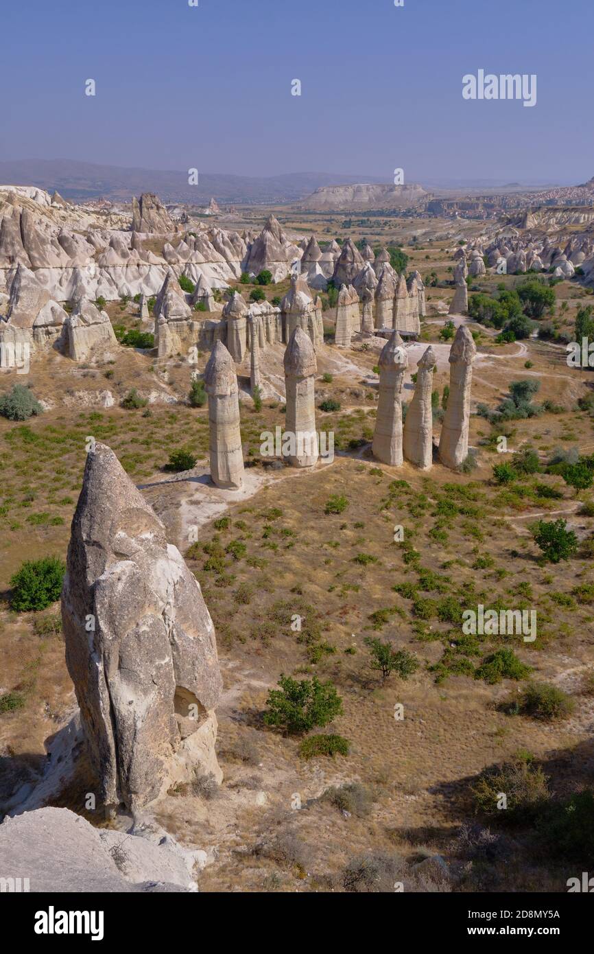 Cappadocia Love Valley rocks, Turkey Stock Photo