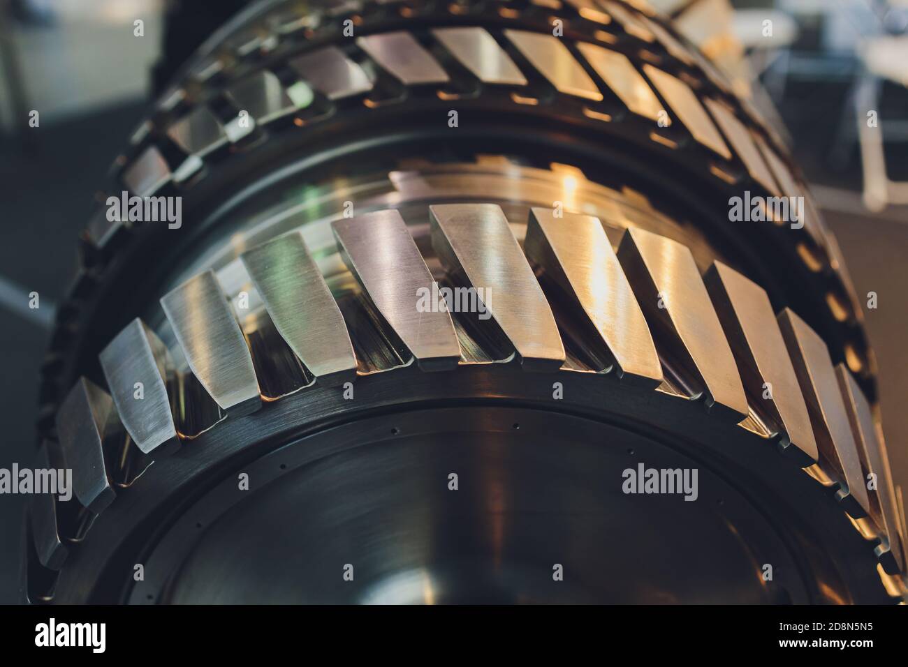 section model of a historic jet engine Stock Photo Alamy