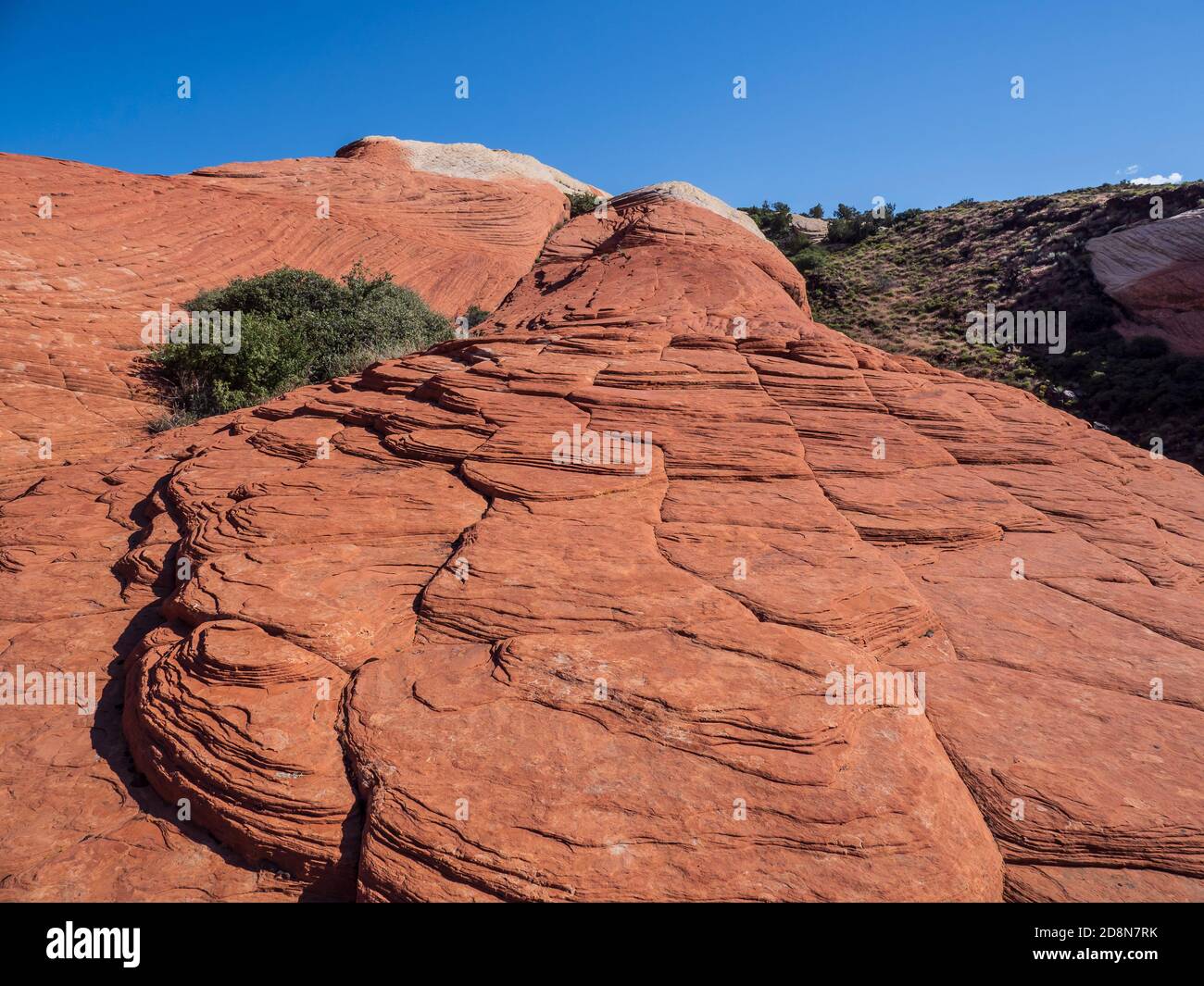 Cross-bedded sandstone, Lava Flow Trail, Snow Canyon State Park, Saint ...