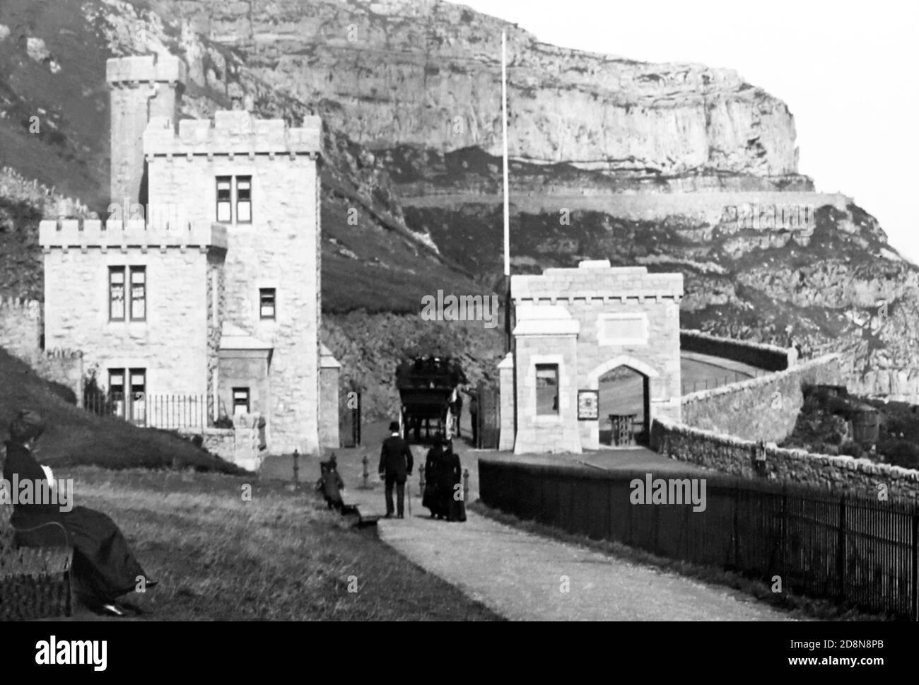Marine Drive, Llandudno, early 1900s Stock Photo Alamy