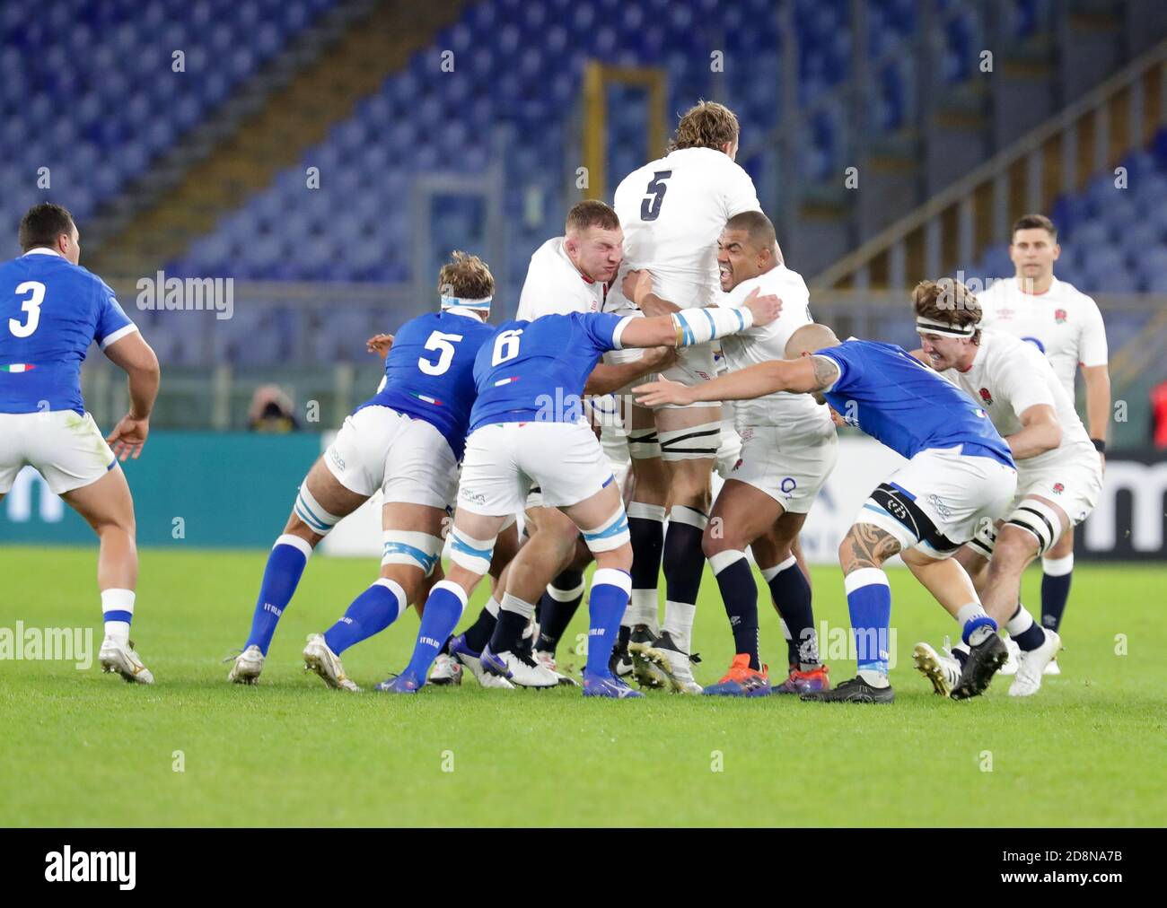 Stadio Olimpico, rome, Italy, 31 Oct 2020, maul England during Italy vs England, Rugby Six Nations match - Credit: LM/Luigi Mariani/Alamy Live News Stock Photo