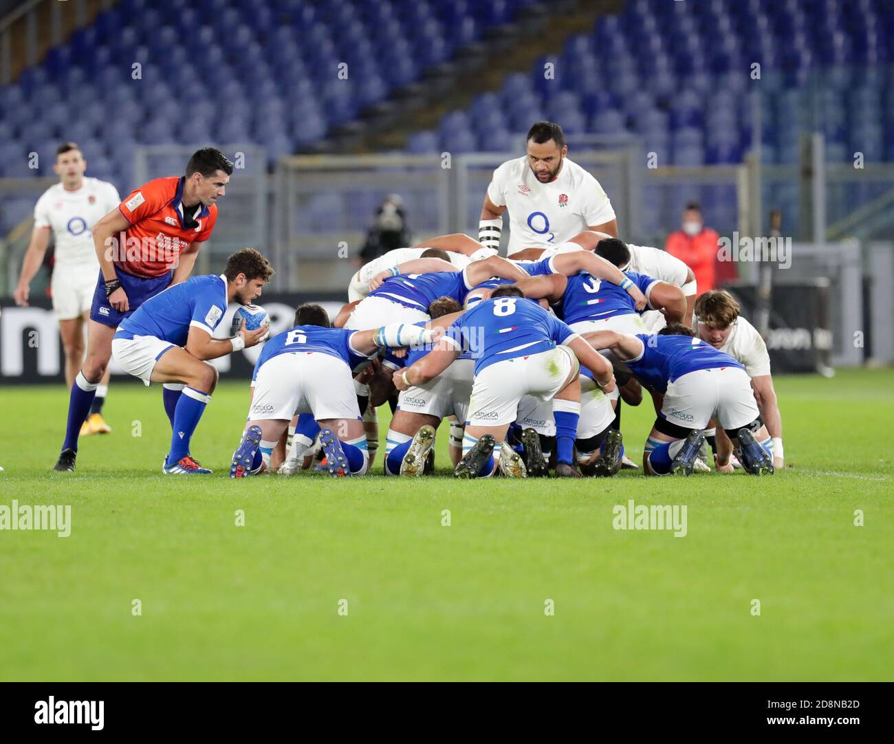 Rome, Italy. 31st Oct, 2020. rome, Italy, Stadio Olimpico, 31 Oct 2020, scrum Italy during Italy vs England - Rugby Six Nations match - Credit: LM/Luigi Mariani Credit: Luigi Mariani/LPS/ZUMA Wire/Alamy Live News Stock Photo