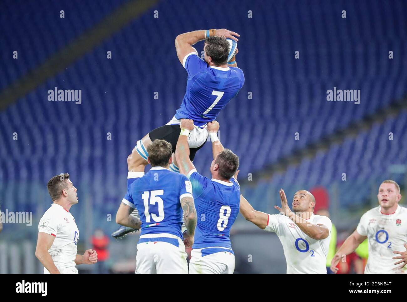 Rome, Italy. 31st Oct, 2020. rome, Italy, Stadio Olimpico, 31 Oct 2020, Braam Steyn (Italy). during Italy vs England - Rugby Six Nations match - Credit: LM/Luigi Mariani Credit: Luigi Mariani/LPS/ZUMA Wire/Alamy Live News Stock Photo