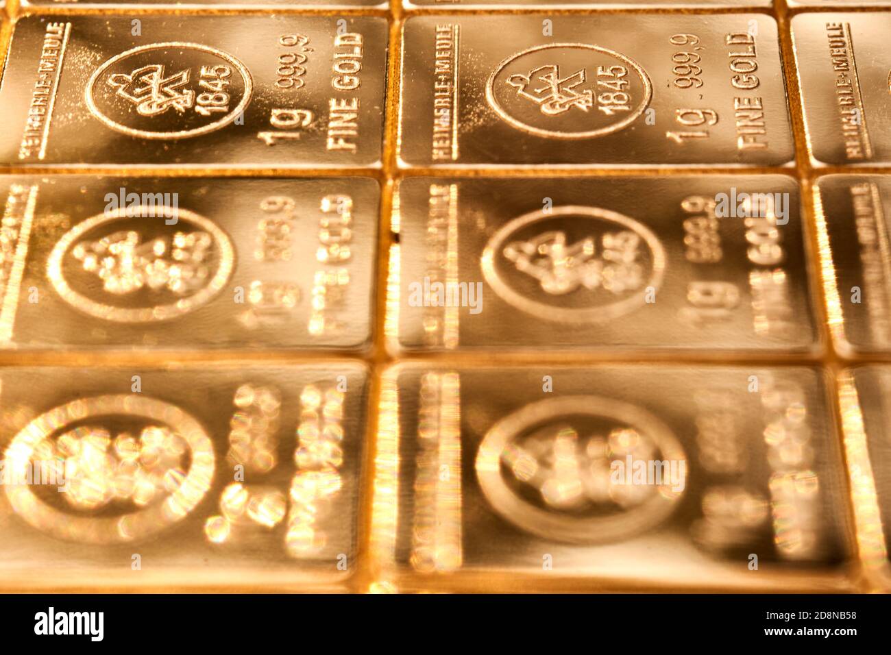 Closeup shot of expensive gold bars Stock Photo Alamy