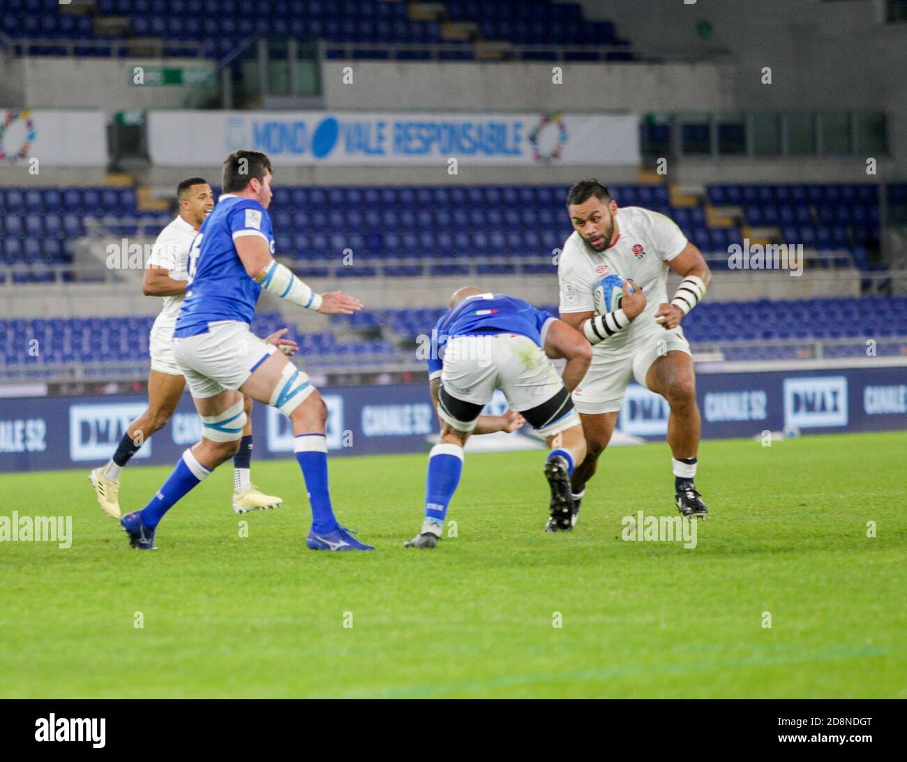 Rome, Italy. 31st Oct, 2020. rome, Italy, Stadio Olimpico, 31 Oct 2020, Billy Vunipola (England) during Italy vs England - Rugby Six Nations match - Credit: LM/Luigi Mariani Credit: Luigi Mariani/LPS/ZUMA Wire/Alamy Live News Stock Photo