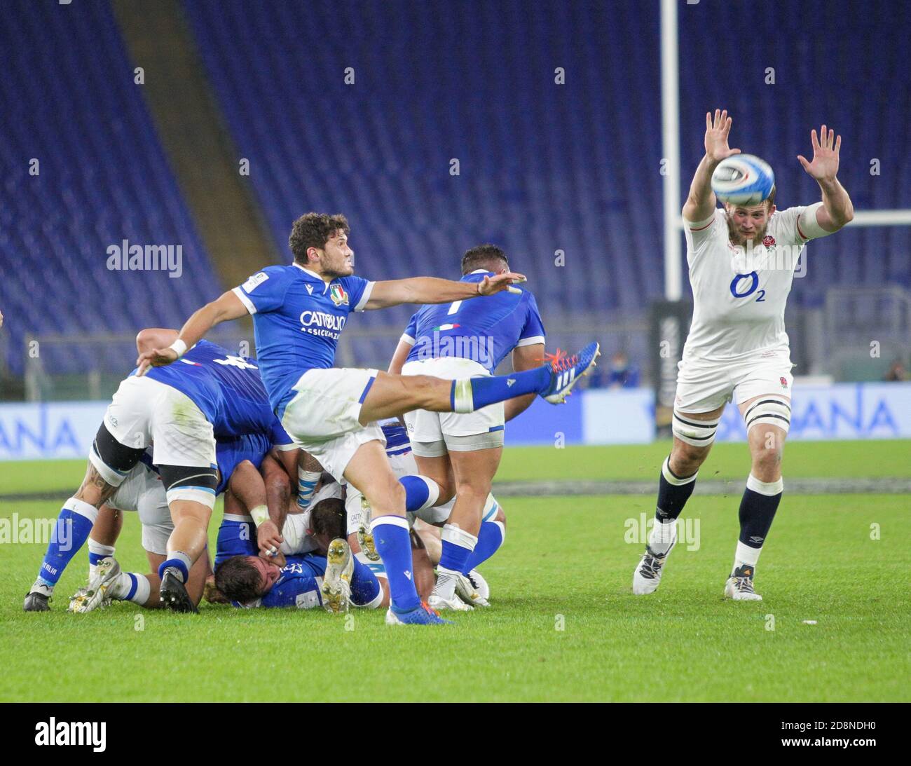 Rome, Italy. 31st Oct, 2020. rome, Italy, Stadio Olimpico, 31 Oct 2020, Marcello Violi (Italy) during Italy vs England - Rugby Six Nations match - Credit: LM/Luigi Mariani Credit: Luigi Mariani/LPS/ZUMA Wire/Alamy Live News Stock Photo