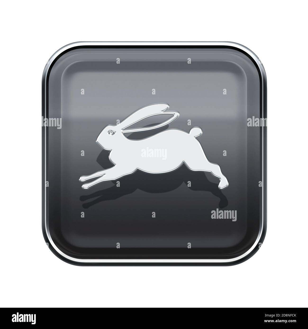 Picture of a grey and white rabbit hi-res stock photography and images ...