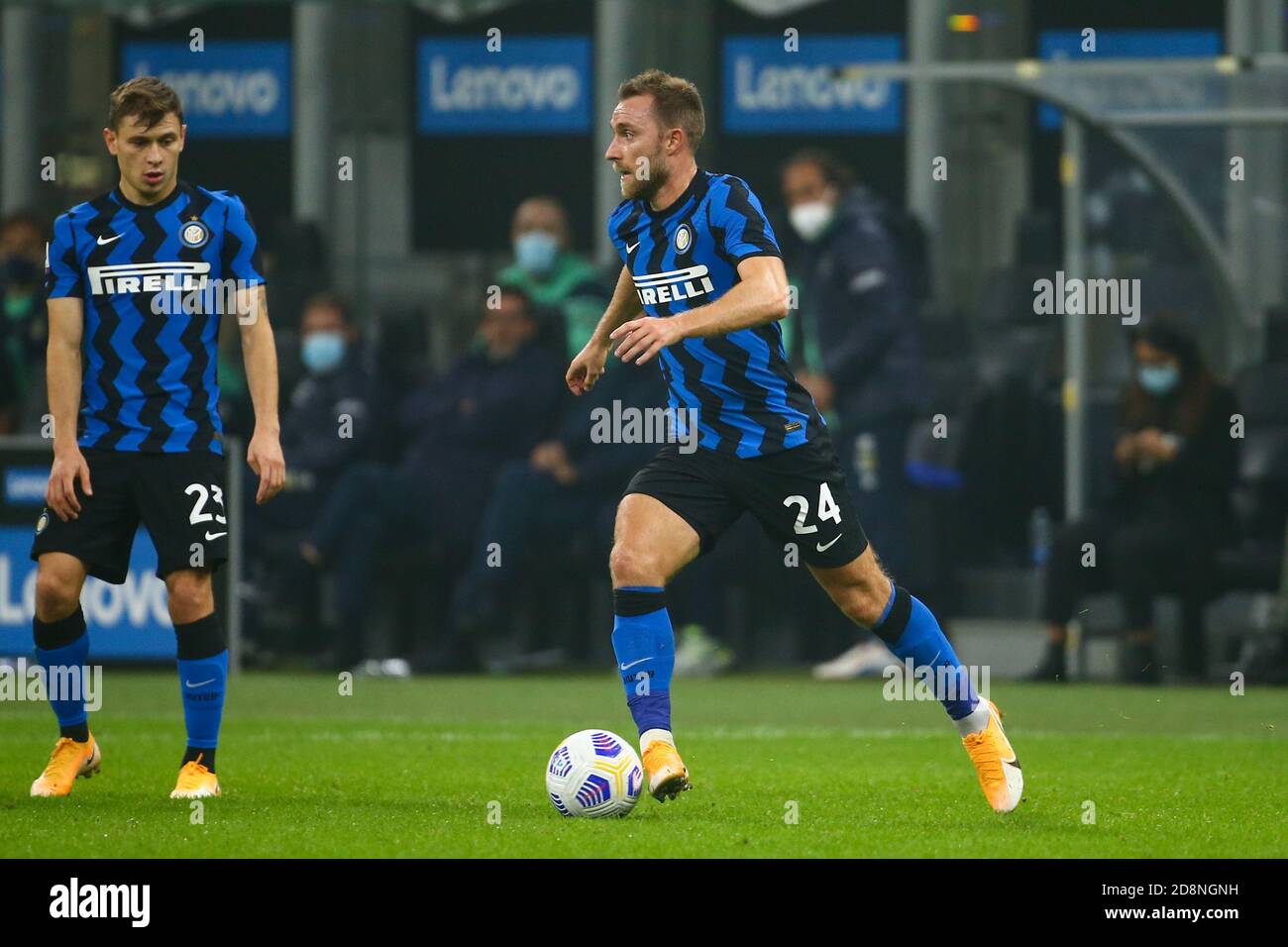 Giuseppe Meazza San Siro Stadium, milan, Italy, 31 Oct 2020, Christian Eriksen (FC Inter) during FC Internazionale vs Parma Calcio 1913, Italian soccer Serie A match - Credit: LM/Luca Rossini/Alamy Live News Stock Photo