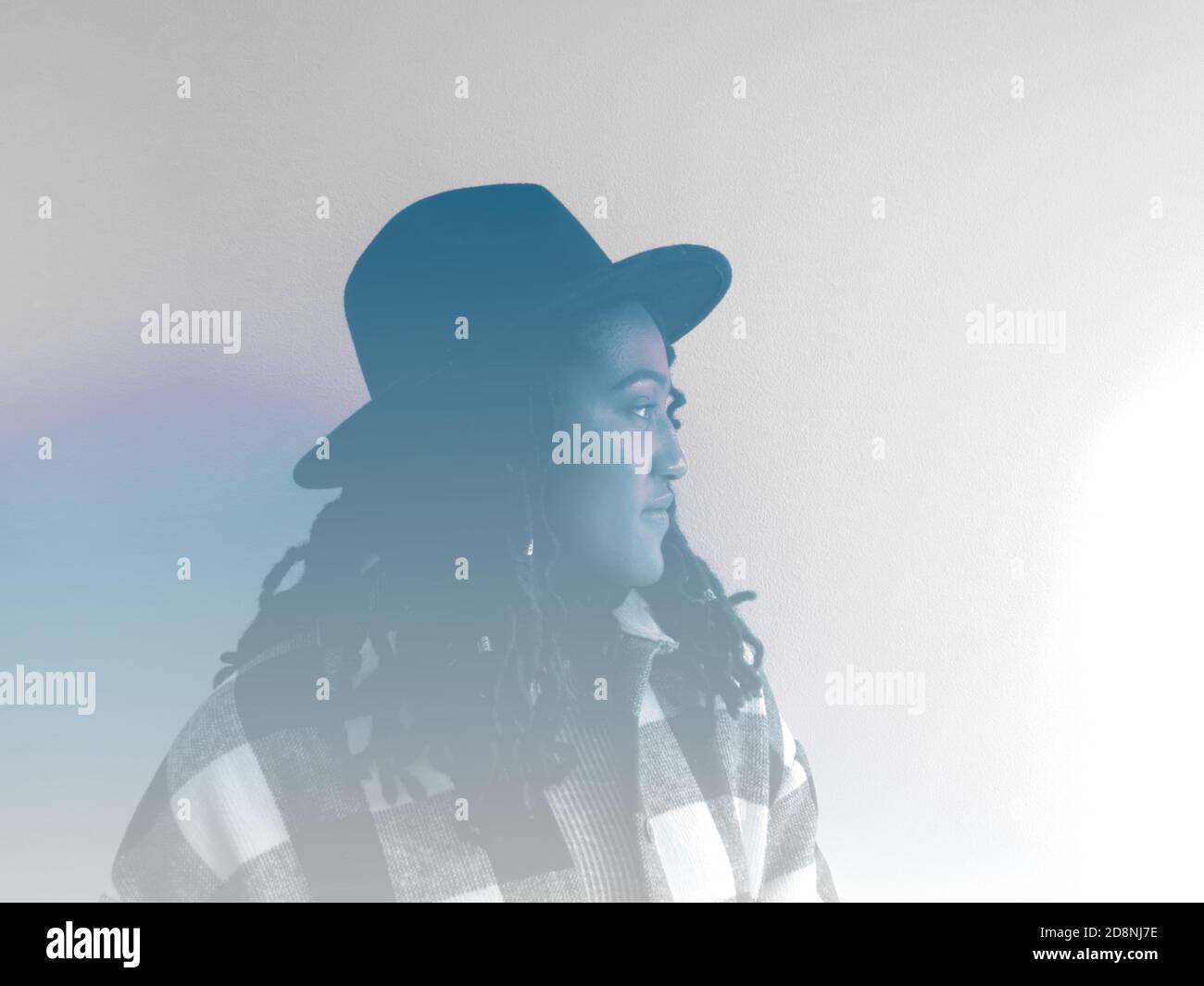 Gradient and black & white photos Stock Photo - Alamy