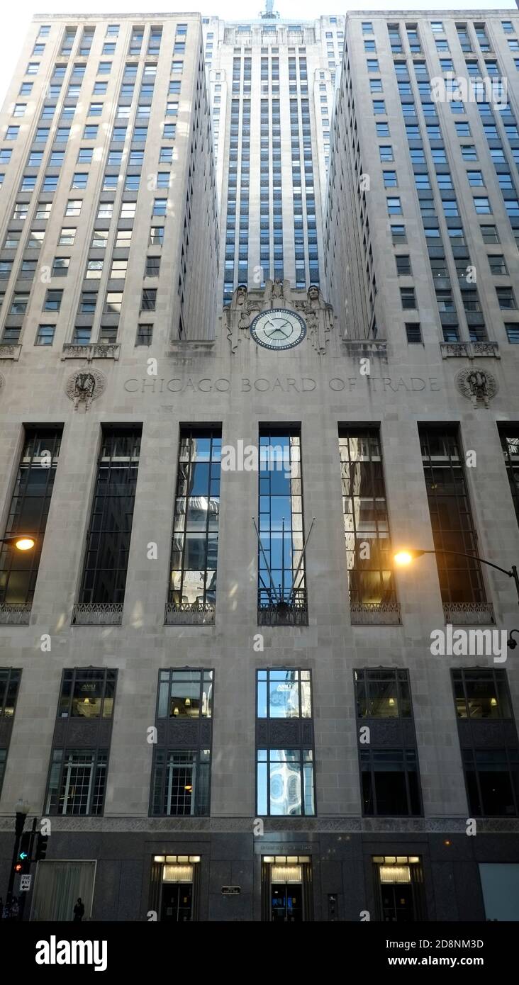 Chicago, Illinois, LaSalle Street is a major north-south street in ...