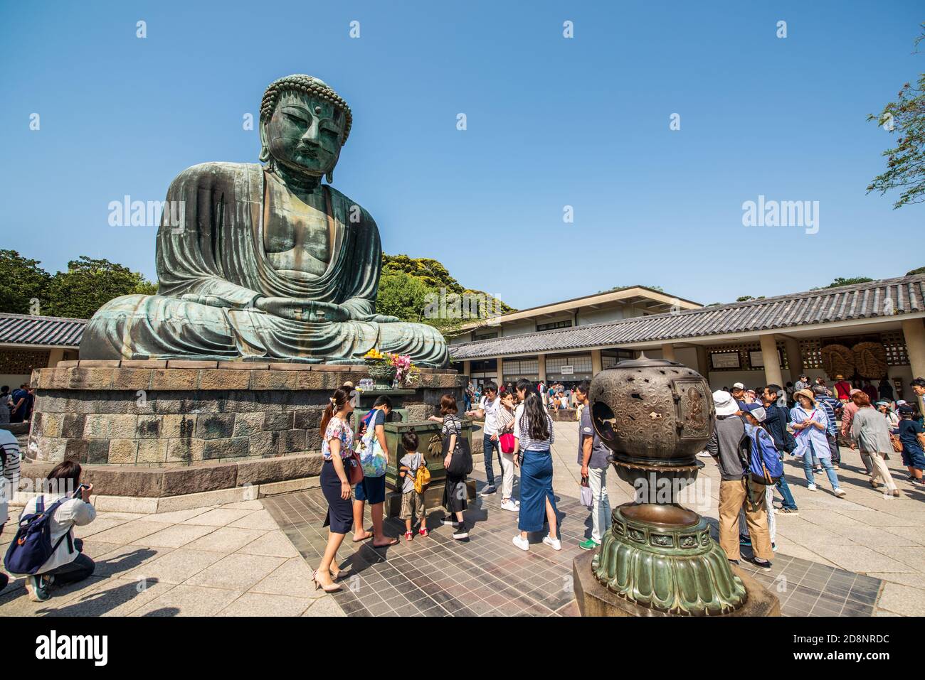 The Great Buddha of Kamakura at Kōtoku-in in Kamakura, Japan Stock ...