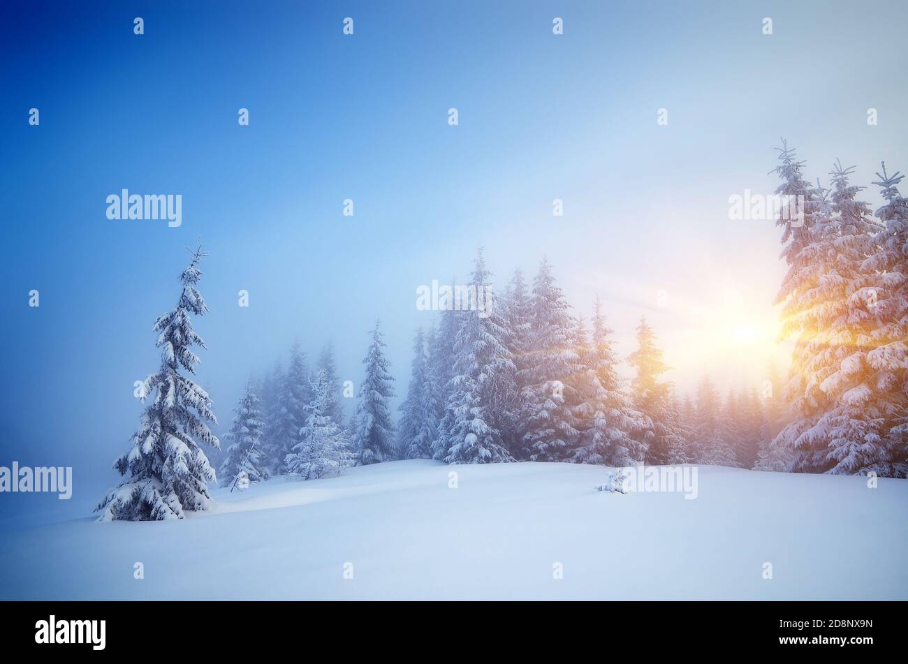 Winter season landscape scene hi-res stock photography and images - Alamy