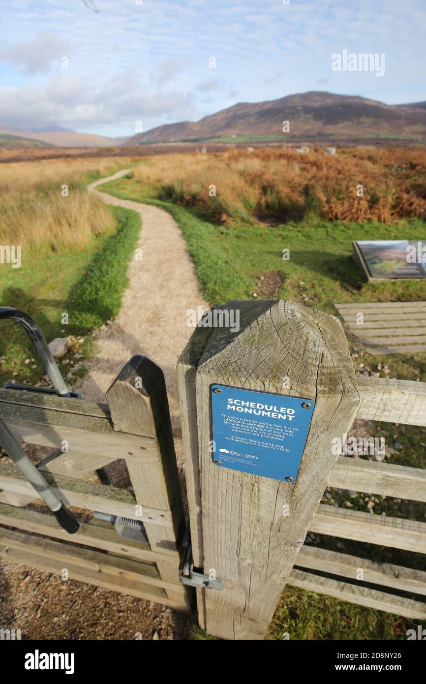 Isle of Arran, Ayrshire, Scotland, UK , Machrie Moor Stone Circle
