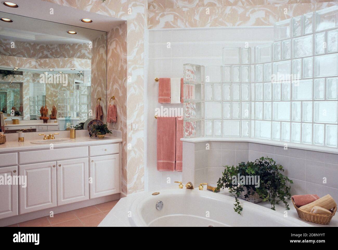 Luxury Bathroom Interior, USA Stock Photo Alamy
