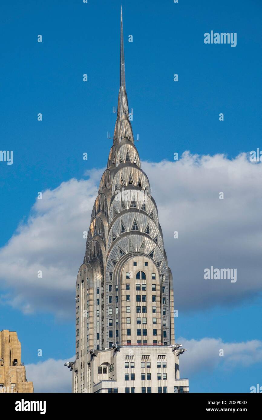 The Chrysler Building is an icon in New York City's Skyline, USA Stock Photo