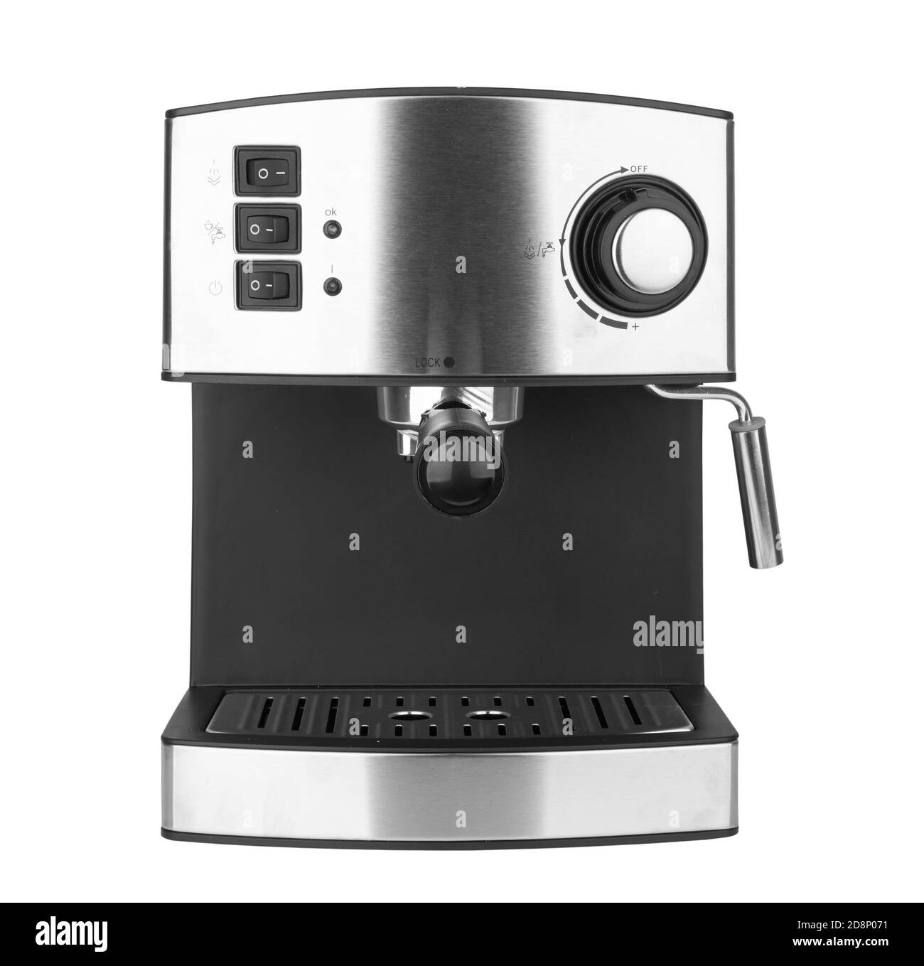 Coffee maker isolated on a white background Stock Photo