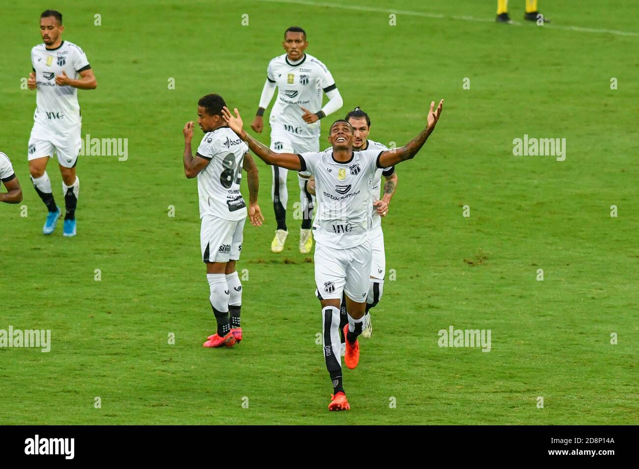 Rio De Janeiro, Brazil. 31st Oct, 2020. Cléber celebrates goal during Botafogo x Ceará held at Estádio Nilton Santos for the 19th round of the Brazilian Championship, in Rio de Janeiro, RJ, this Saturday afternoon (31). Credit: Celso Pupo/FotoArena/Alamy Live News Stock Photo